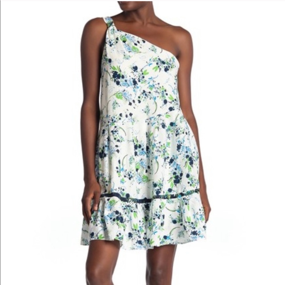 Free People All Mine Floral One Shoulder Dress